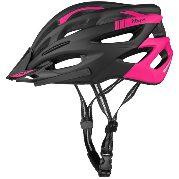 Casco da ciclismo Etape Vesper nero/rosa černá/růžová mat