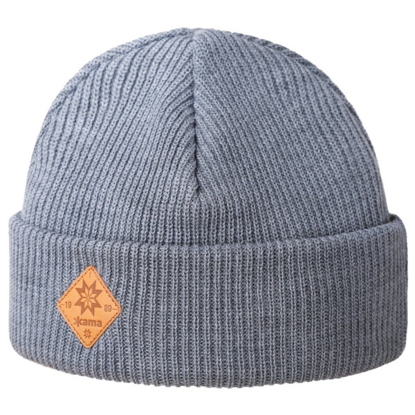 Cappello in merino lavorato a maglia Kama A136 grigio Grey