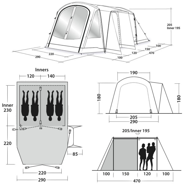 Tenda familiare Outwell Nevada 4PE