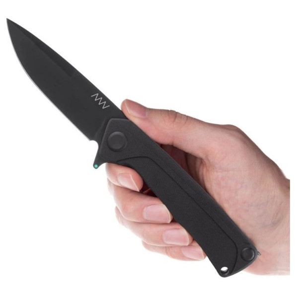 Coltello chiudubile Acta non verba Z100BB-DLC black, G10 Black