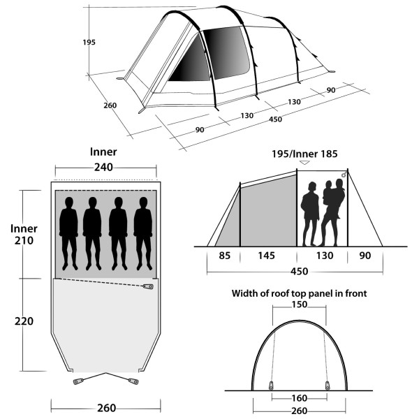 Tenda Outwell Dash 4 (2021)