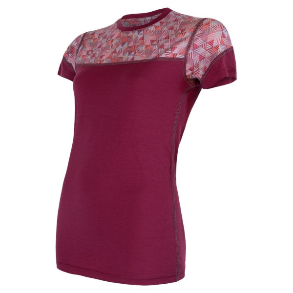 Maglietta sportiva da donna Sensor Merino Impress (short sleeve)