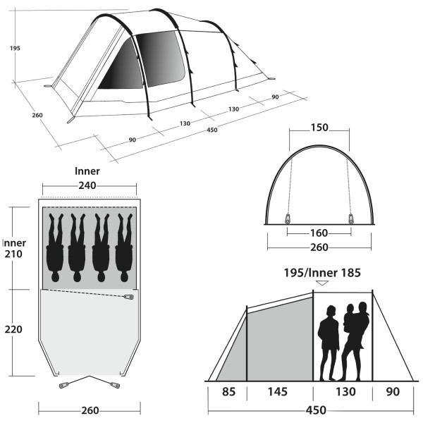 Tenda Outwell Dash 4