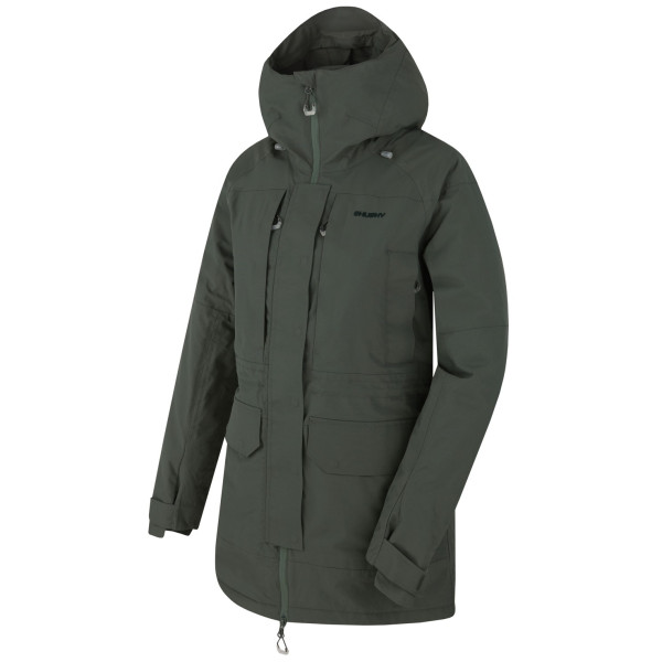 Cappotto invernale da donna Husky Nigalo L verde dk. grey green