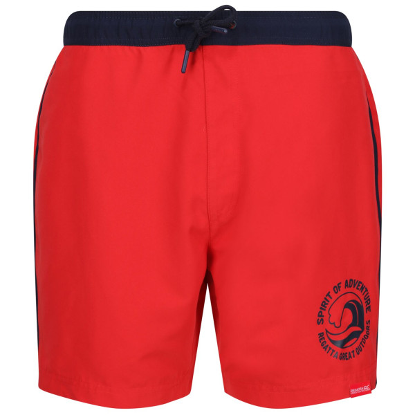 Costume da bagno da uomo Regatta Bentham swim short rosso High Risk Red/Navy