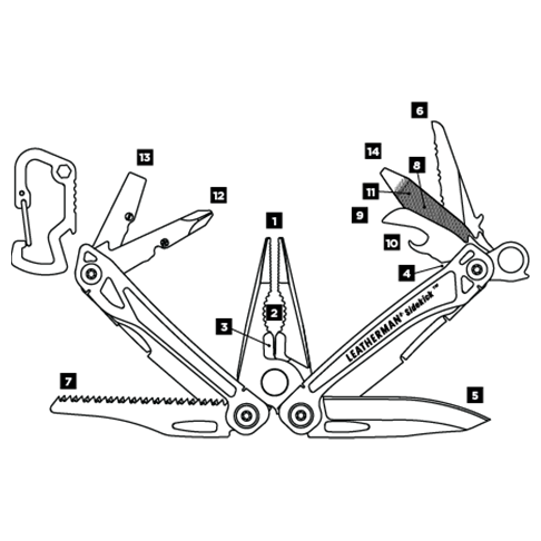 Multitool Leatherman Sidekick