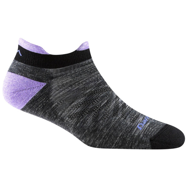 Calzini da donna Darn Tough W Run No Show Tab Ultra-Lightweight With Cushion grigio/viola space gray