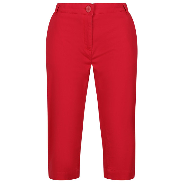 Pantaloni a 3/4 da donna Regatta Bayla Capri rosso Miami Red