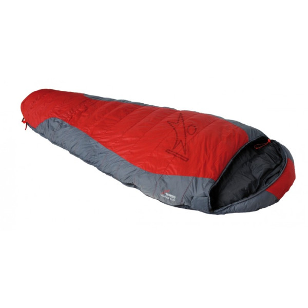 Sacco a pelo in piuma Warmpeace Viking 900 195 cm rosso