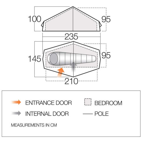 Tenda ultraleggera Force Ten Helium UL 1