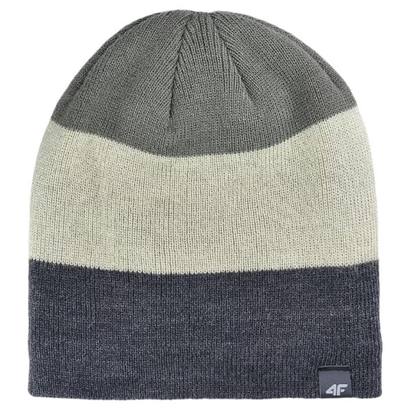 Cappello invernale da uomo 4F Cap M510 grigio/verde MULTICOLOUR 1 MELANGE