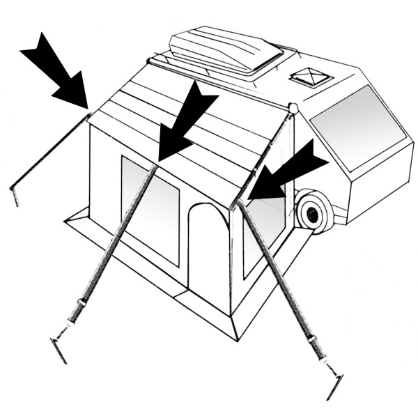 Kit per tenda Bo-Camp Storm line set