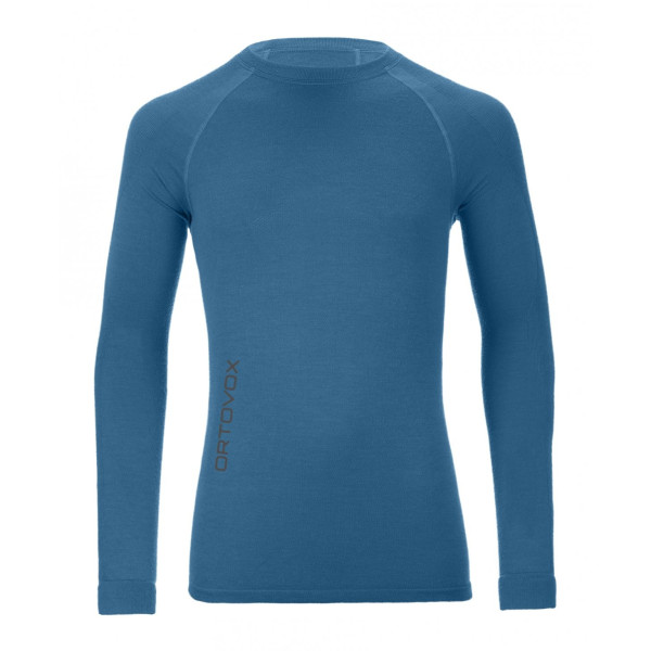 Maglietta da uomo Ortovox Merino Competition LS M blu BlueSea