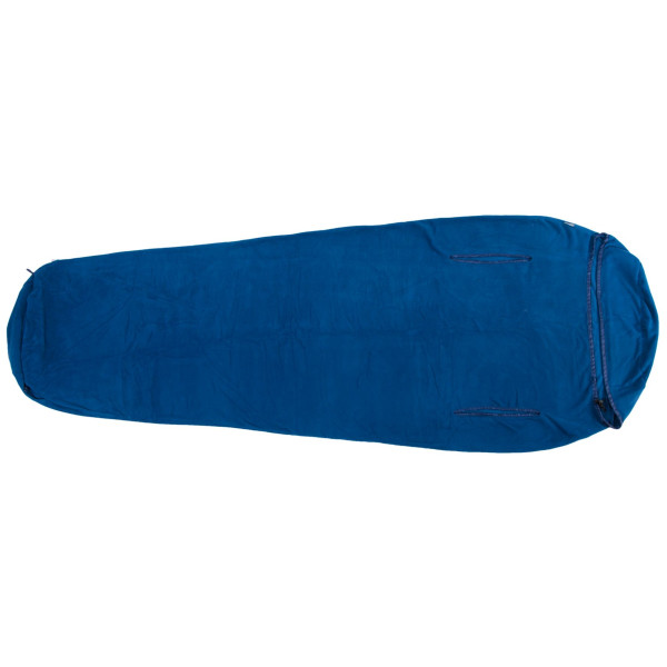 Sacco lenzuolo Warmpeace Polartec Micro Mummy 195 cm blu Navy