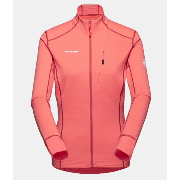 Felpa tecnica da donna Mammut Taiss Light ML Jacket Women rosa Salmon-terracotta