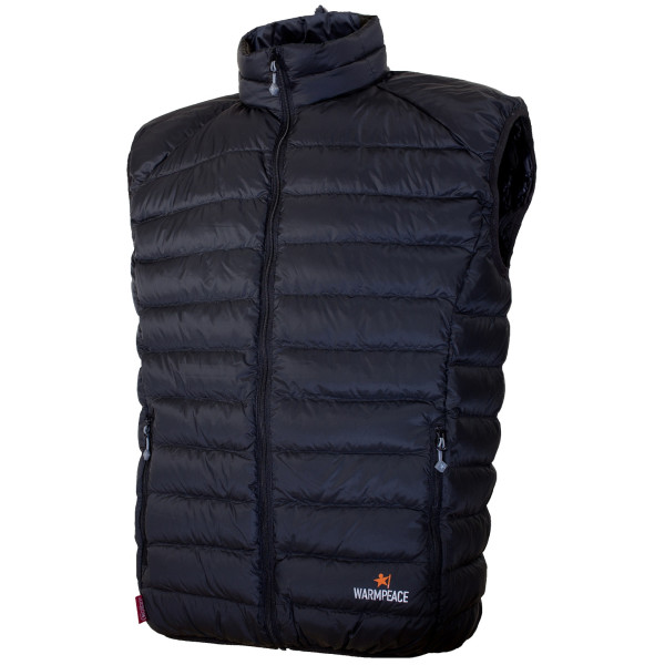 Gilet da uomo in piuma Warmpeace Drake nero