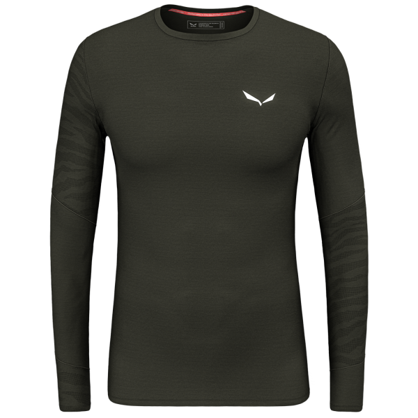 Maglietta da uomo Salewa Cristallo Warm Amr M L/S Tee.