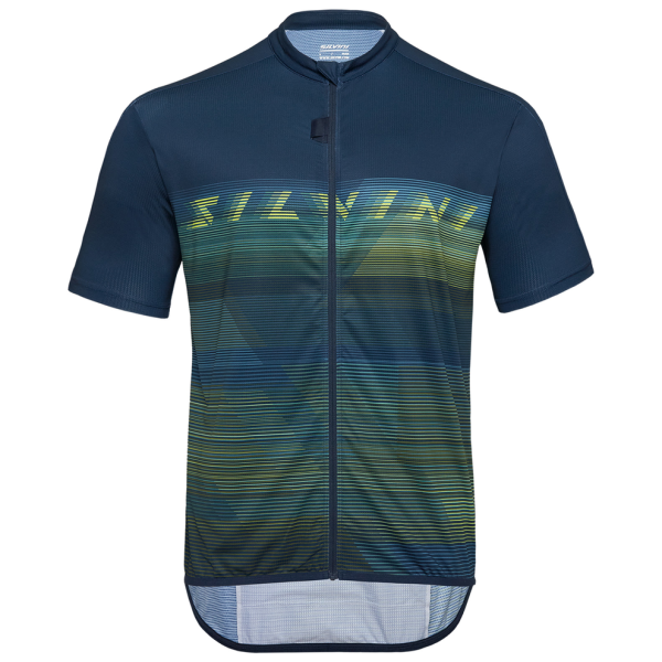 Maglia da ciclismo da uomo Silvini Turano blu/verde navy-lime