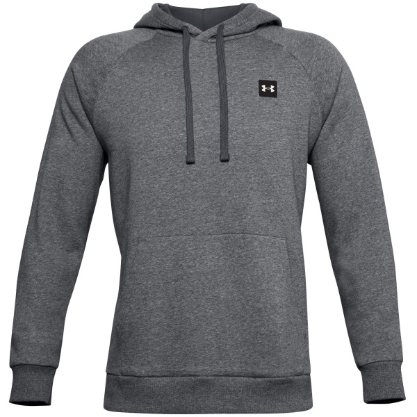 Felpa da uomo Under Armour Rival Fleece Hoodie (2022) grigio scuro Pitch Gray Light Heather / / Onyx White