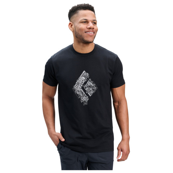 Maglietta da uomo Black Diamond M Engineered Diamond Ss Tee