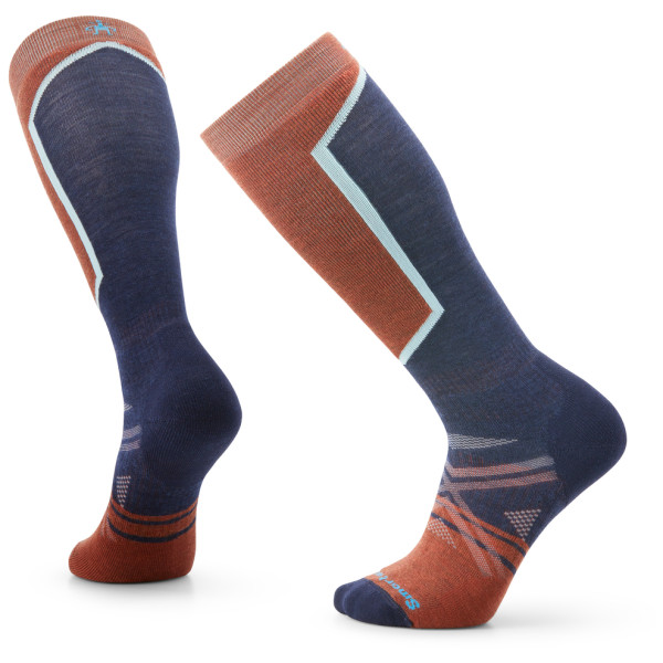 Calze da sci Smartwool Ski Full Cushion OTC - Recycled blu/arancio picante