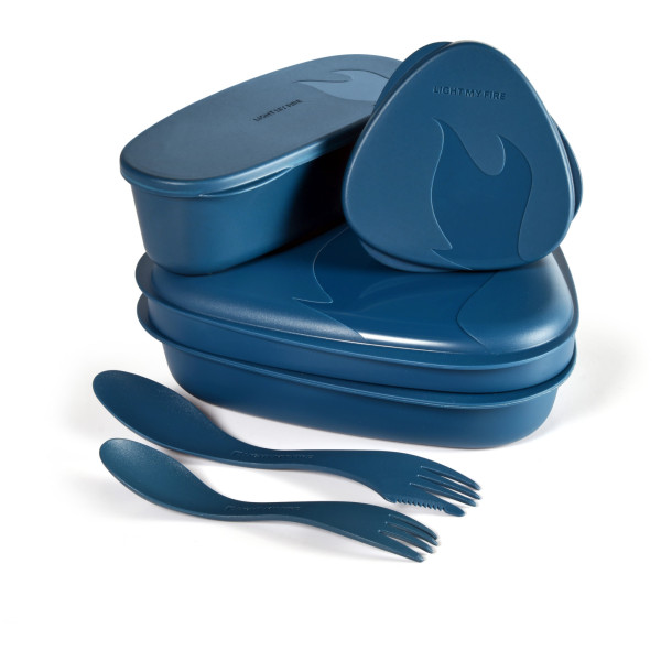 Set di stoviglie Light My Fire LunchKit 2.0 blu hazyblue