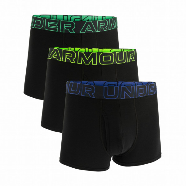 Boxer da uomo Under Armour M UA Perf Cotton 3in nero/blu BLK