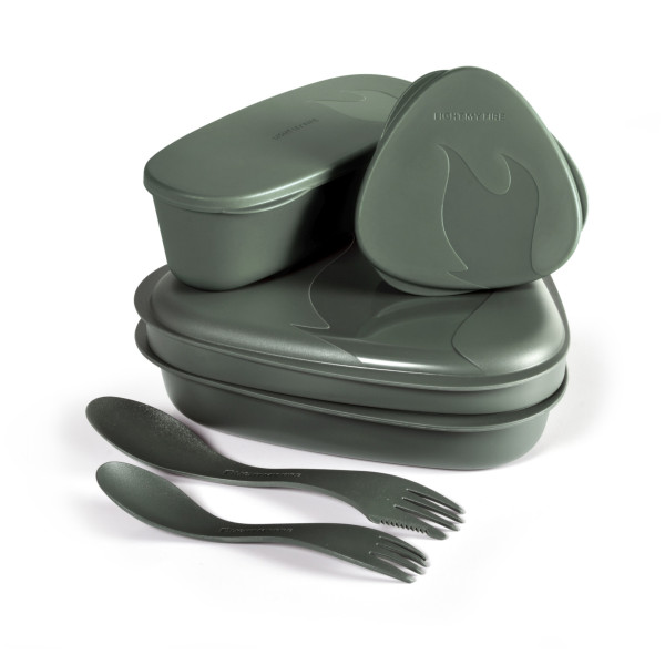 Set di stoviglie Light My Fire LunchKit 2.0 verde sagegreen