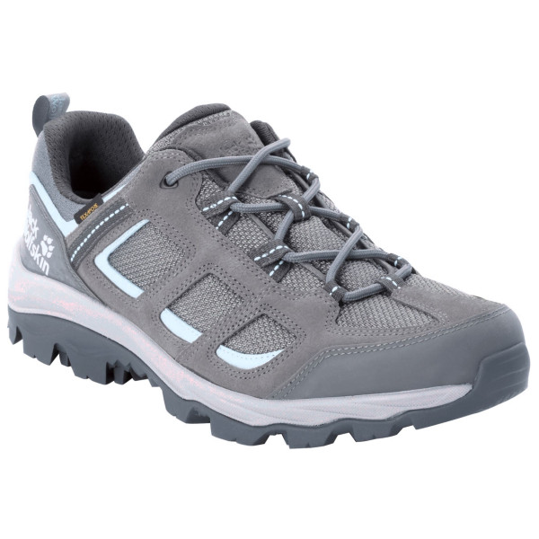 Scarpe da donna Jack Wolfskin Vojo 3 Texapore Low W grigio/blu TarmacGrey/LightBlue