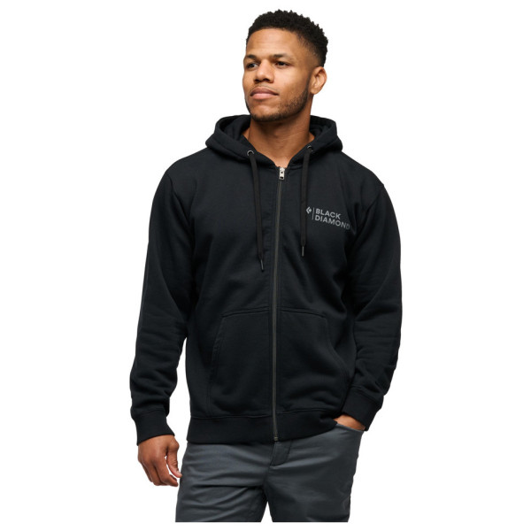 Felpa da uomo Black Diamond M Mini Stacked Fz Hoody