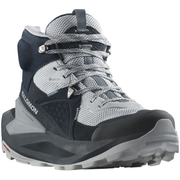 Scarpe da donna Salomon Elixir Mid Gore-Tex grigio Carbon / Pearl Blue / Flint Stone