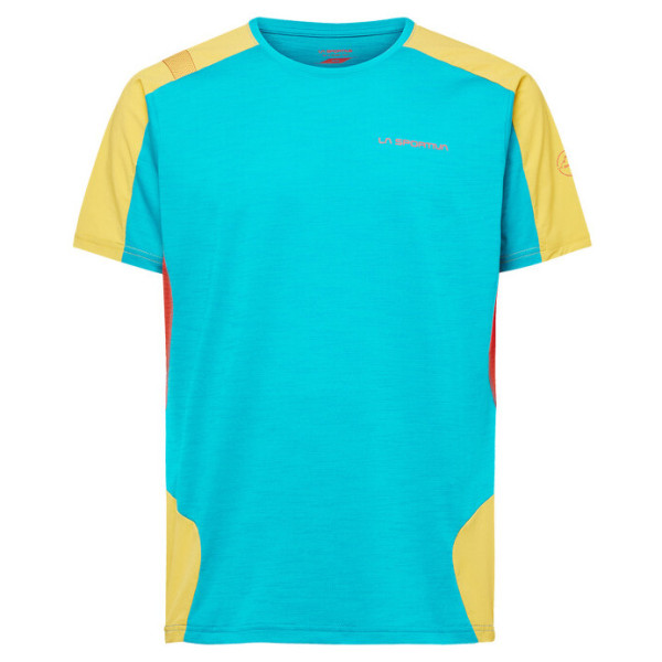 Maglietta da uomo La Sportiva Compass T-Shirt M azzurro Tropic Blue/Bamboo