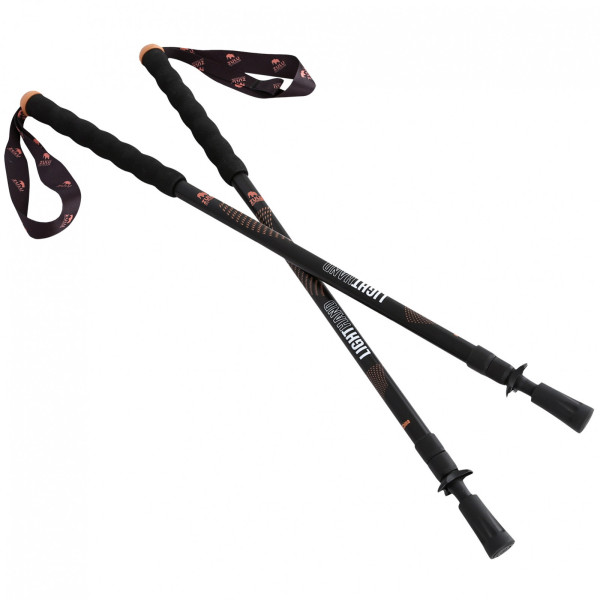 Bastoncini da trekking Zulu Lighthand Twistlock nero/arancio black/orange