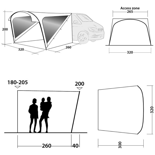 Tendalino Outwell Touring Shelter (2021)