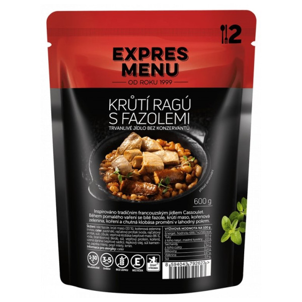 Pasto pronto Expres menu Ragù di tacchino con fagioli 600 g