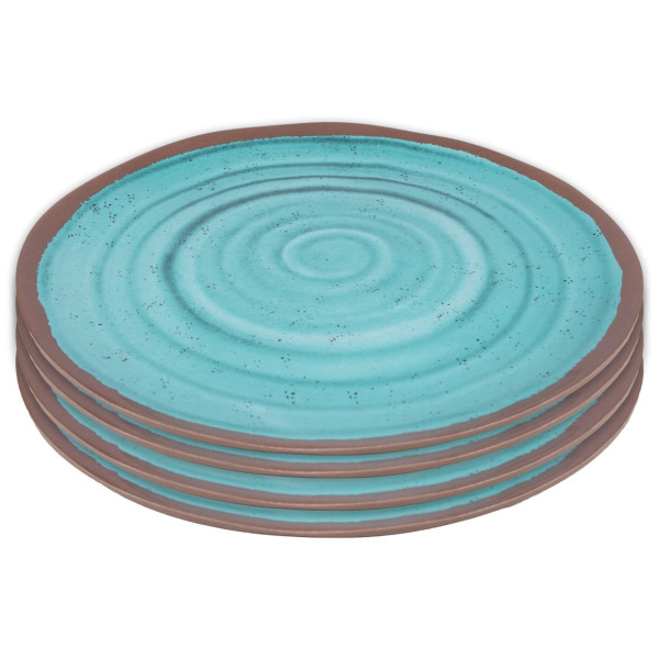 Set di piatti Bo-Camp Dinner plate Halo 4 ks turchese aqua