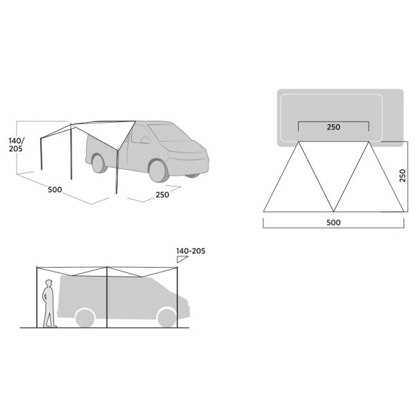 Tendalino Easy Camp Lom Tri Canopy