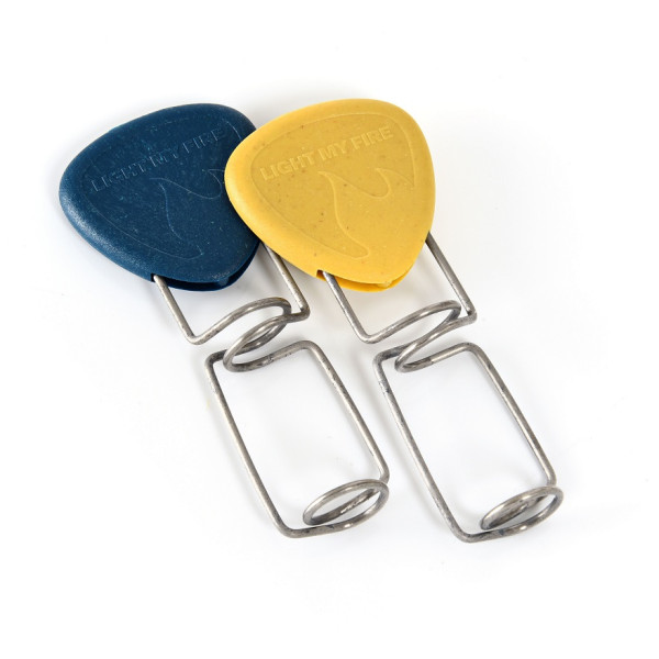 Forchettone da arrosto Light My Fire Grandpa's FireFork 2-pack blu/giallo Mustyyellow/Hazyblue