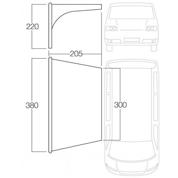 Tendalino Vango AirBeam Sun Canopy 3M