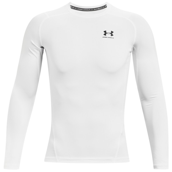 Maglietta funzionale da uomo Under Armour HG Armour Comp LS bianco White/Black