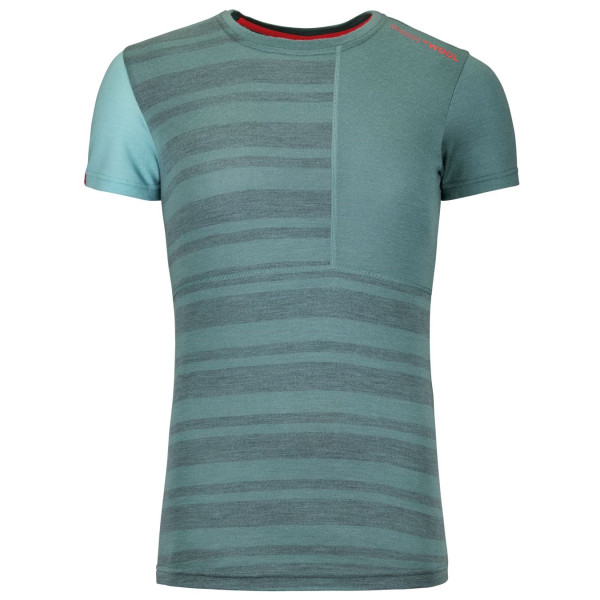 Maglietta sportiva da donna Ortovox W's 185 Rock'n'Wool Short Sleeve W grigio arctic grey