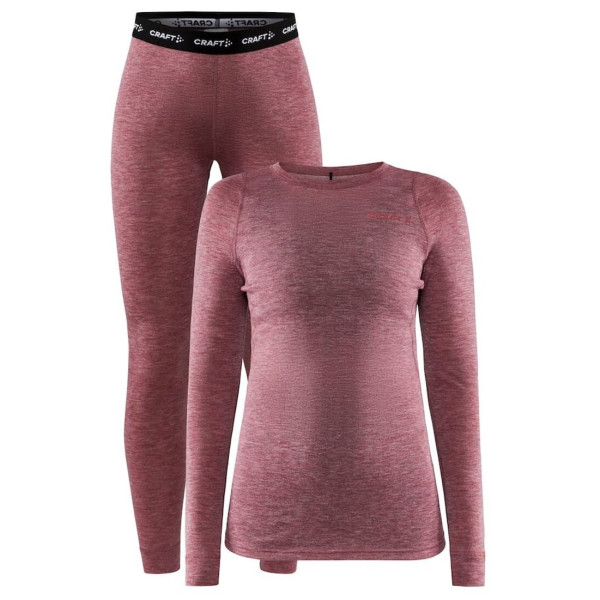 Set sportivo da donna Craft Core Wool Merino rosa RoseMelange