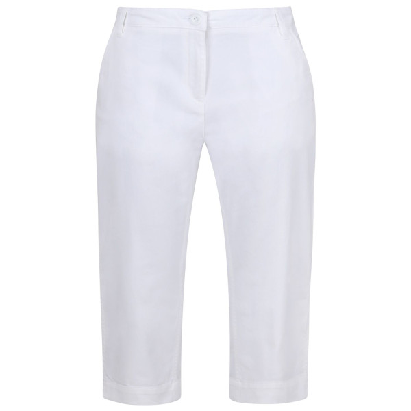 Pantaloni a 3/4 da donna Regatta Bayletta Capri bianco White