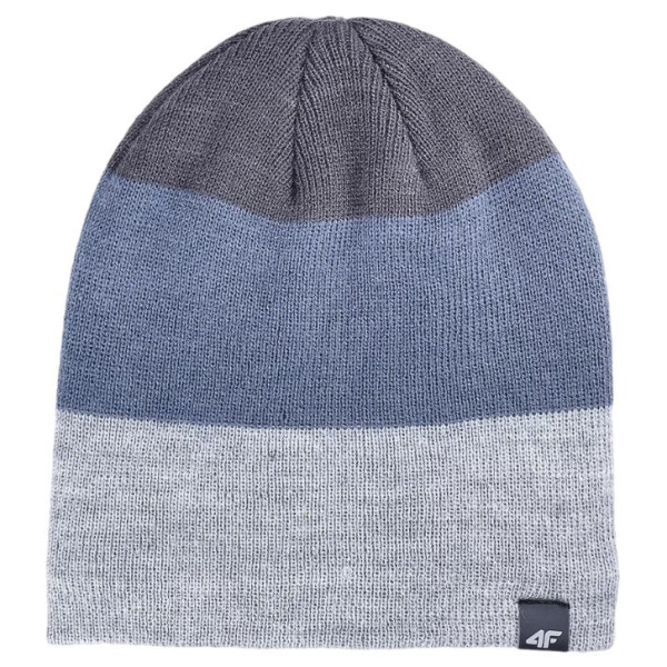 Cappello invernale da uomo 4F Cap M510 blu/grigio MULTICOLOUR MELANGE