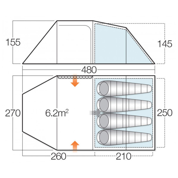 Tenda Vango Beta 450 XL (2019)