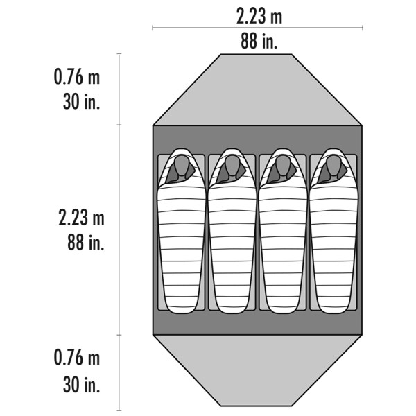 Tenda da trekking MSR Elixir 4