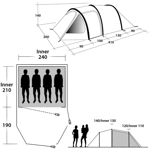 Tenda Outwell Earth 4 (2021)