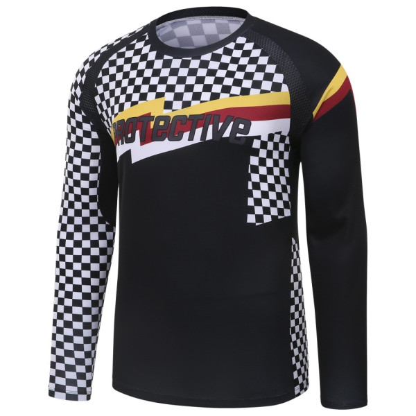 Maglia da ciclismo da uomo Protective 115008-999 P-King nero black