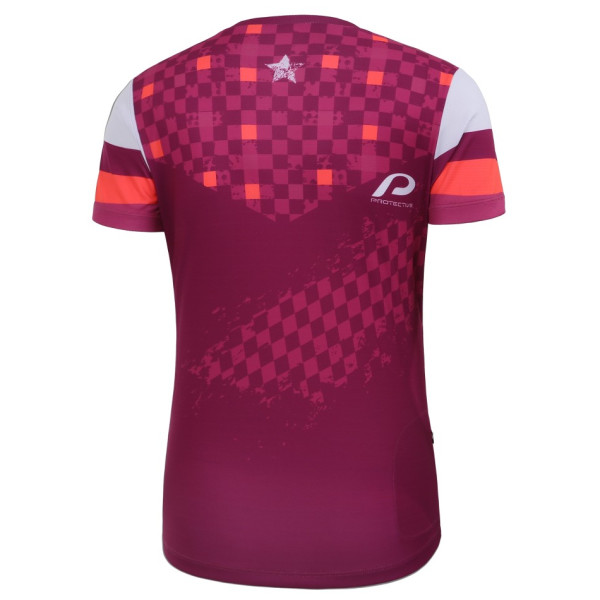 Maglia da ciclismo per donna Protective 125012-630 P-Red Sun