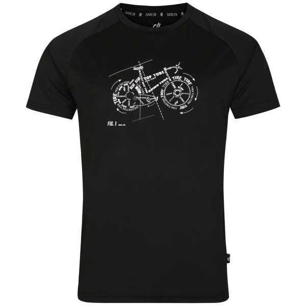 Maglietta da uomo Dare 2b Tech Tee nero Black